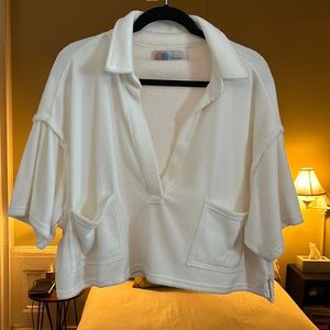 FP Beach Crop Sweater Top